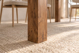 Esstisch MAKASSAR 160cm Sheesham Holz braun stone finish