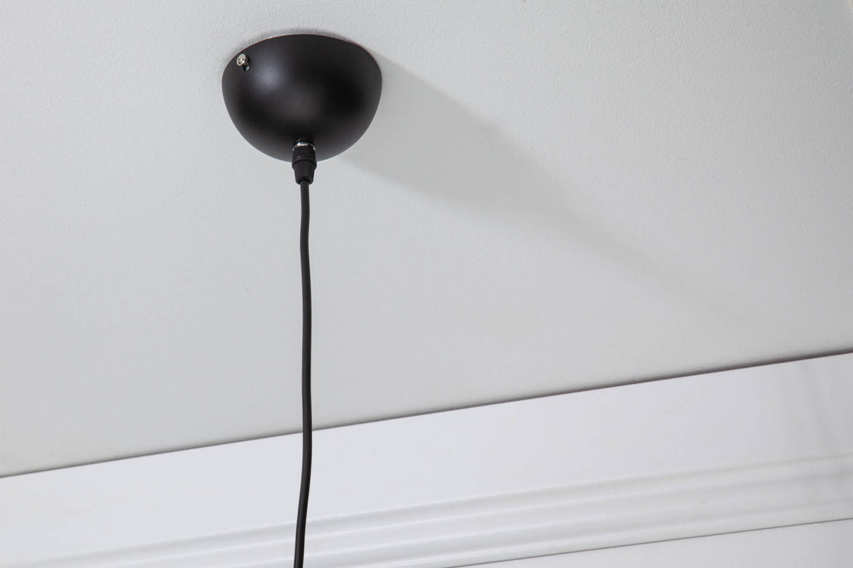 Pendant lamp COCOONING 45cm black abacá