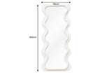Wandspiegel CURVY 160cm weiß
