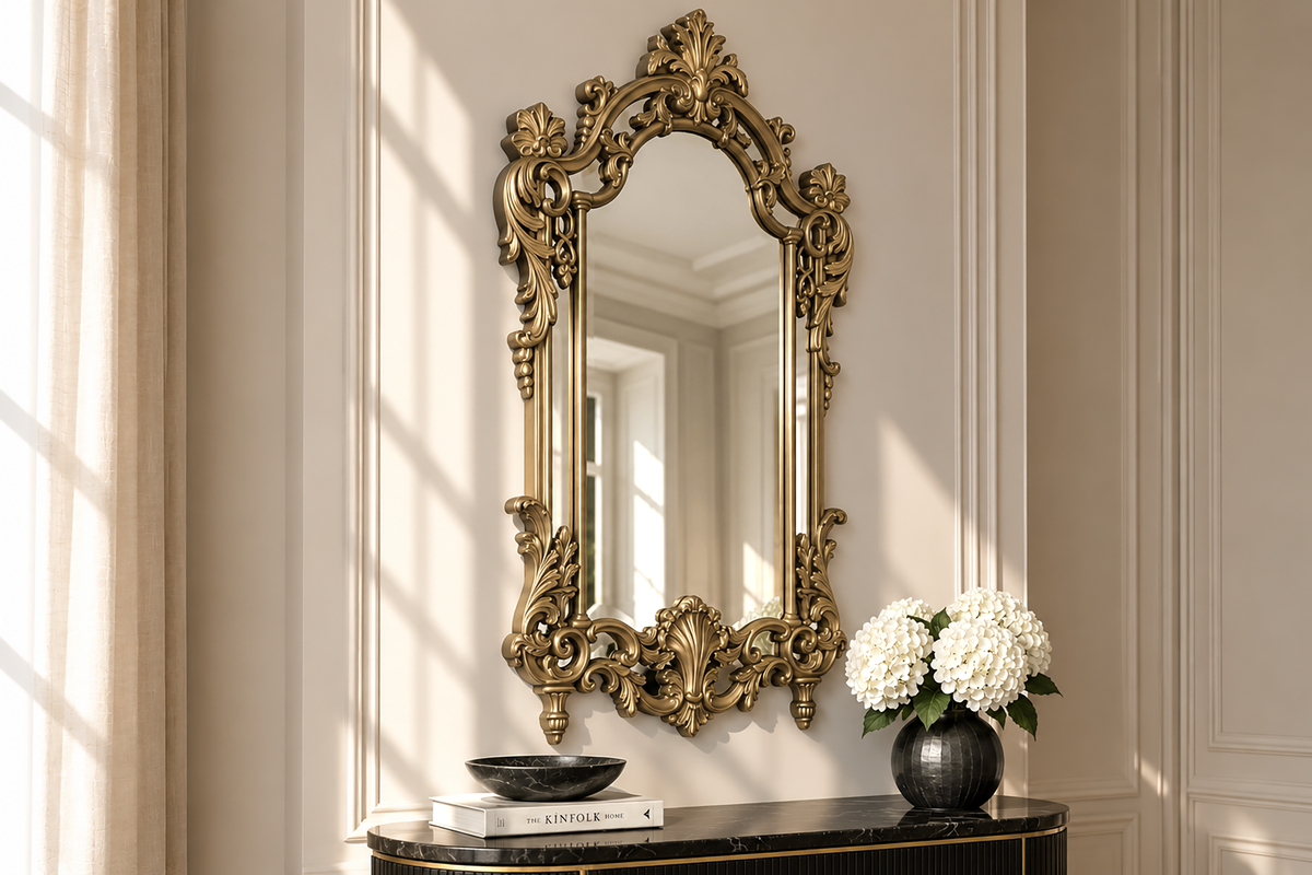 Wall mirror OPULENT 150cm gold