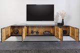 TV-Board SCORPION 200cm 3D hanging black mango wood