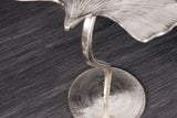 Side table GINKGO LEAF 53cm silver