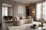 Sofa ATELIER 230cm 3-Sitzer Samt Beige
