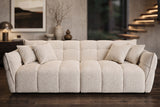 Sofa CLOUD 260cm 3-seater XXL bouclé tweed beige