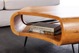 Coffee table ORGANIC LIVING 90cm acacia wood brown honey finish