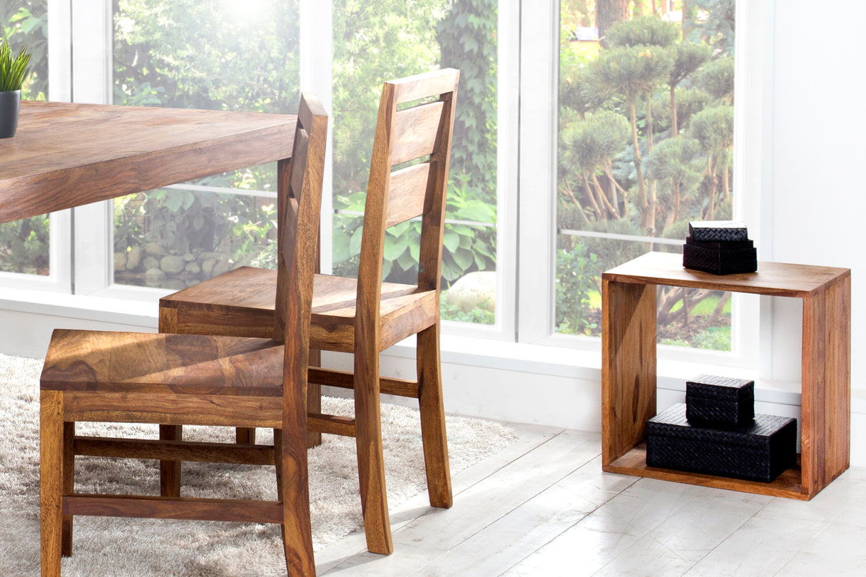 Side table shelve MAKASSAR 45cm sheesham wood