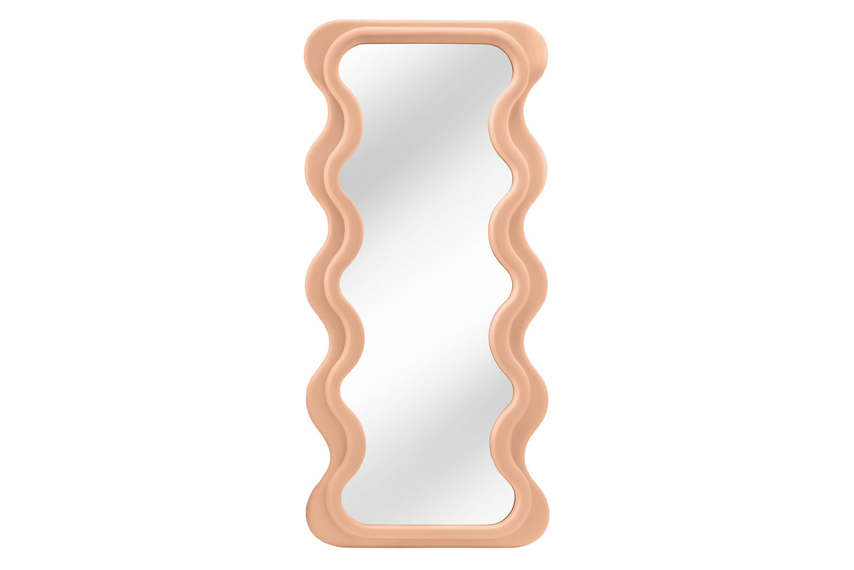 Wall mirror CURVY 160cm apricot