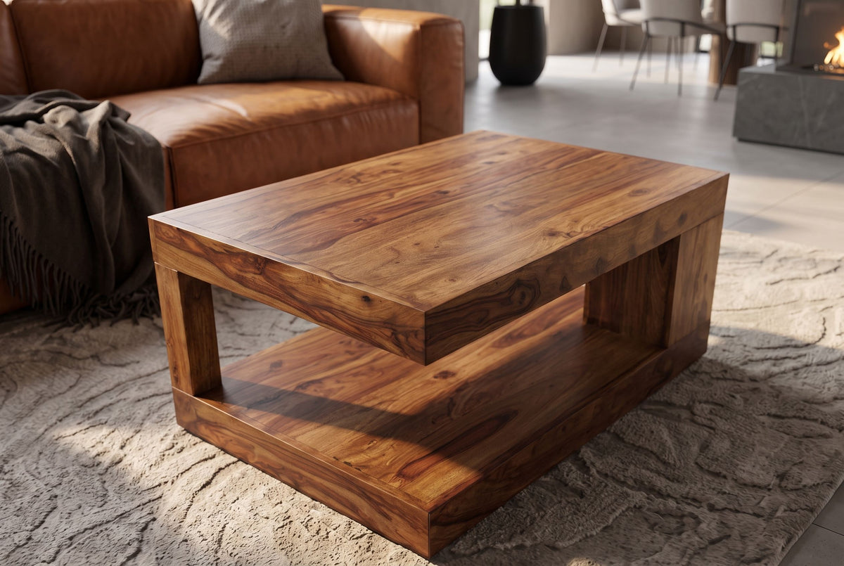 Couchtisch GIANT XL 90x60cm Sheesham