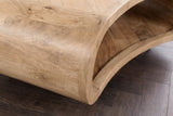 Coffee table ORGANIC LIVING 70cm w/ hairpin legs mango wood natural