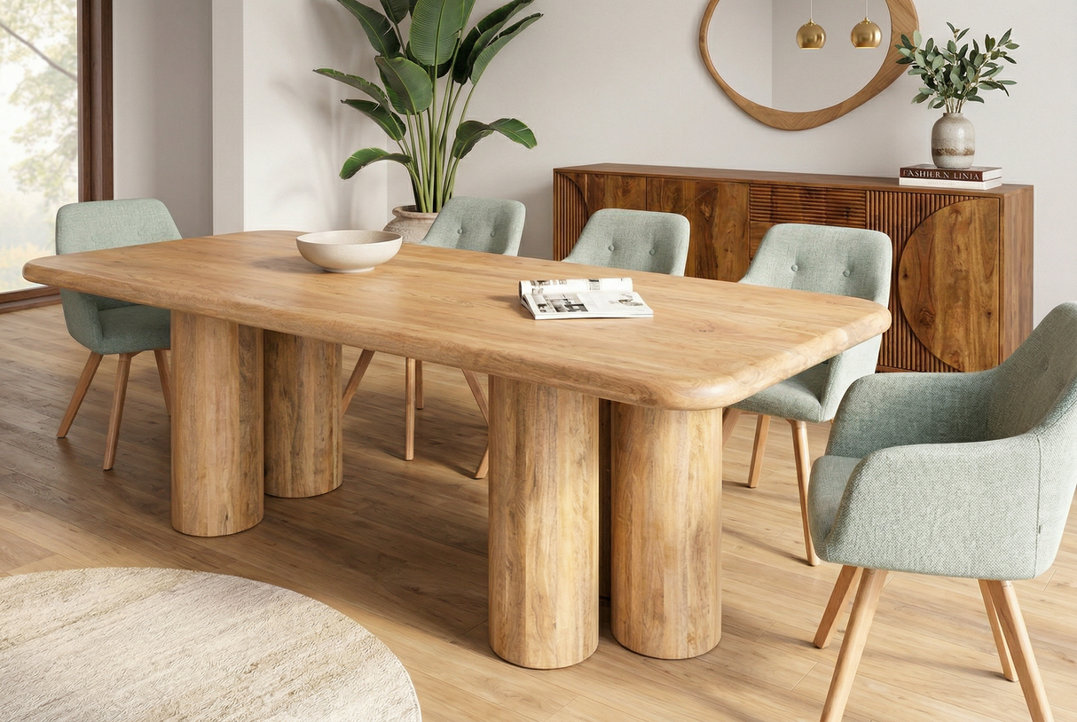 Dining table ART DECO 240cm mango wood natural