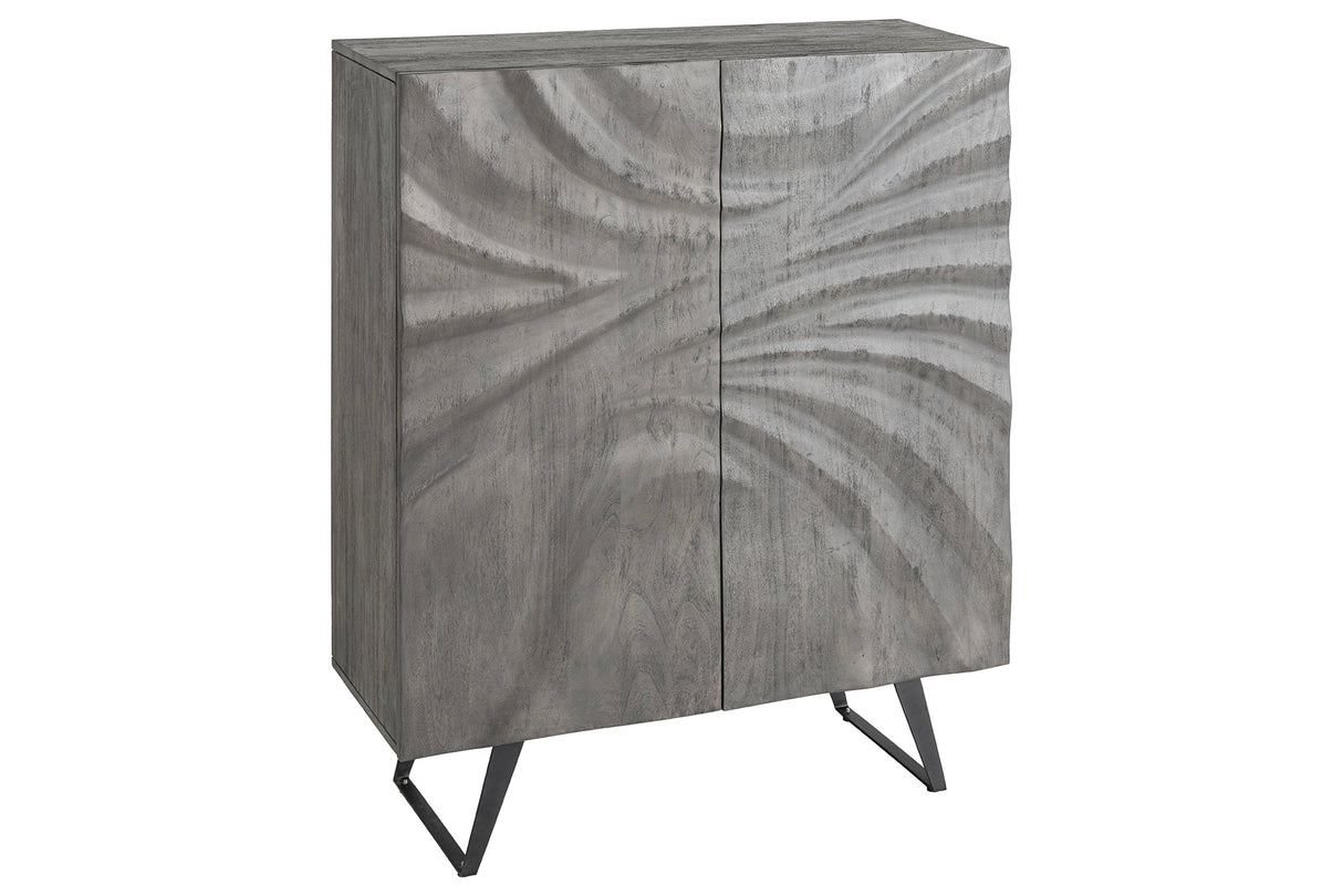 Highboard HURRICANE 120cm 3D acacia wood grey