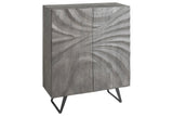 Highboard HURRICANE 120cm 3D acacia wood grey