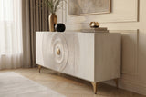 Sideboard GOLDEN SUNSET 180cm 3D mango wood white