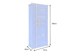 Bar cabinet Container GLOBETROTTER 180cm blue