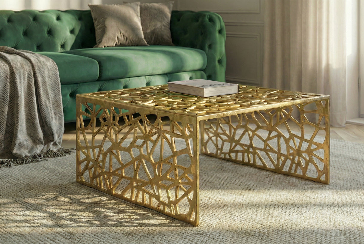 Coffee table ABSTRACT 60cm gold