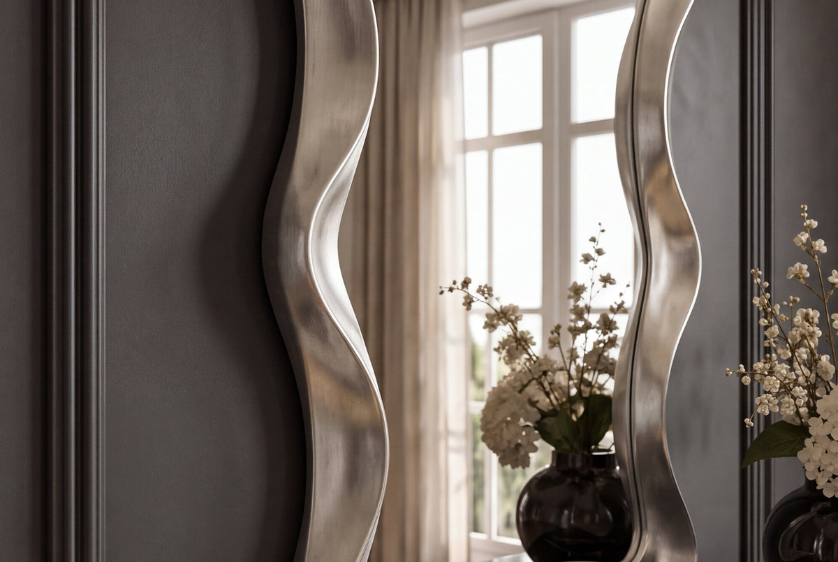 Wandspiegel ALICE 120 cm silber