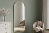 Wall mirror ARCA 160cm aluminium gold