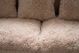 Sofa YETI 200cm 3-Sitzer abziehbarer Bezug Champagner Beige