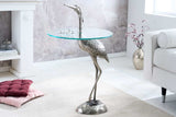 Beistelltisch WILDLIFE HERON 90cm silber