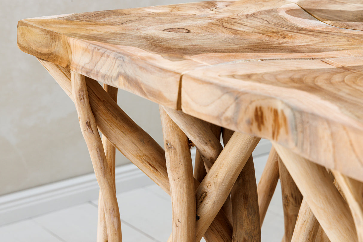 Side table DRIFTWOOD 60cm teak wood natural