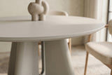 Esstisch ORGANIKO 120cm rund greige beige