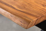 Coffee table MAMMUT 120cm X-legs 25mm acacia wood honey finish