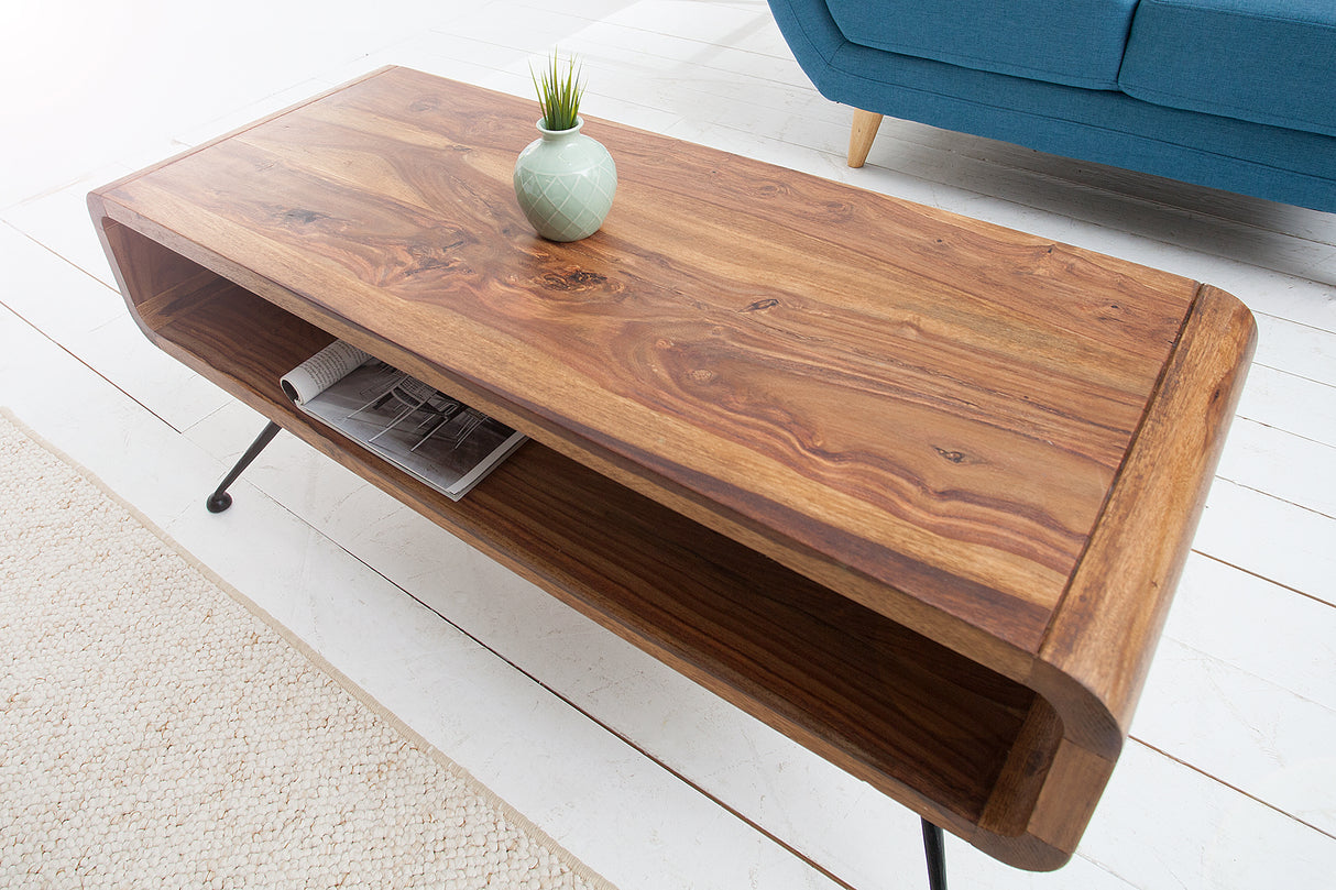Couchtisch ALPHA 100 cm Sheesham-Holz 