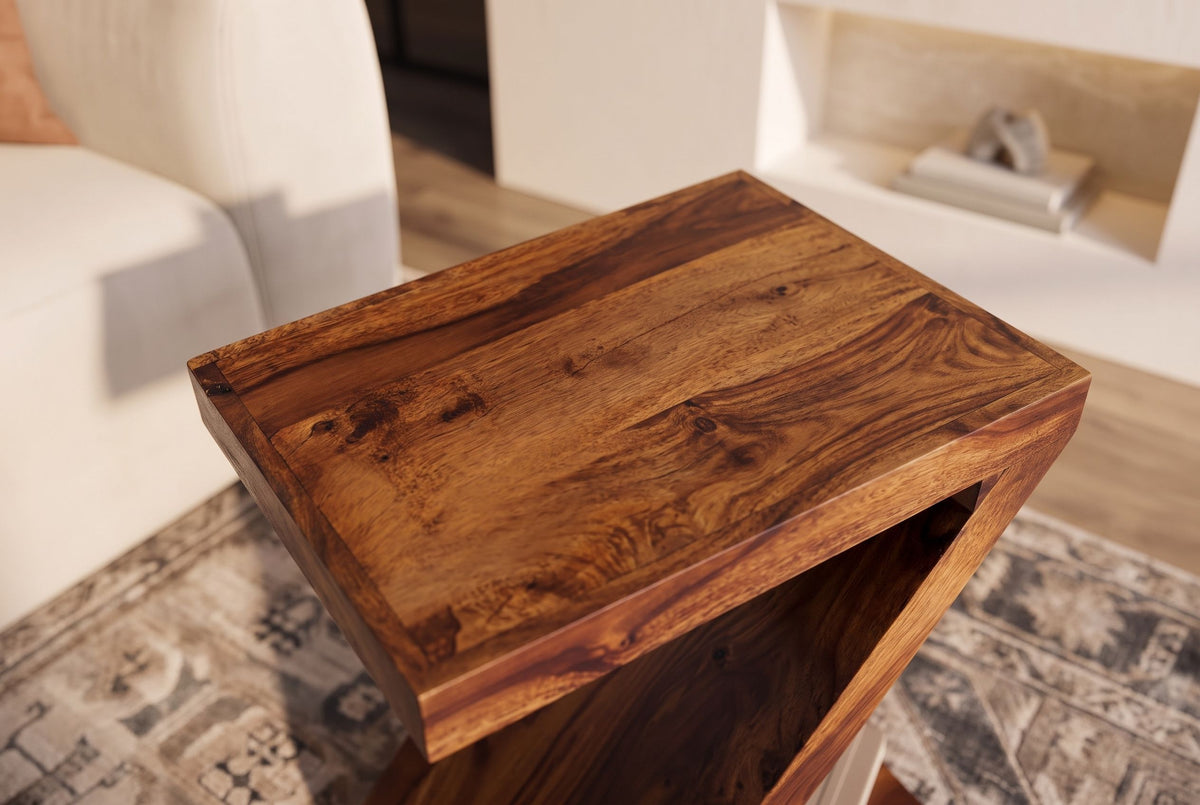 Beistelltisch Z 45cm Sheesham Holz