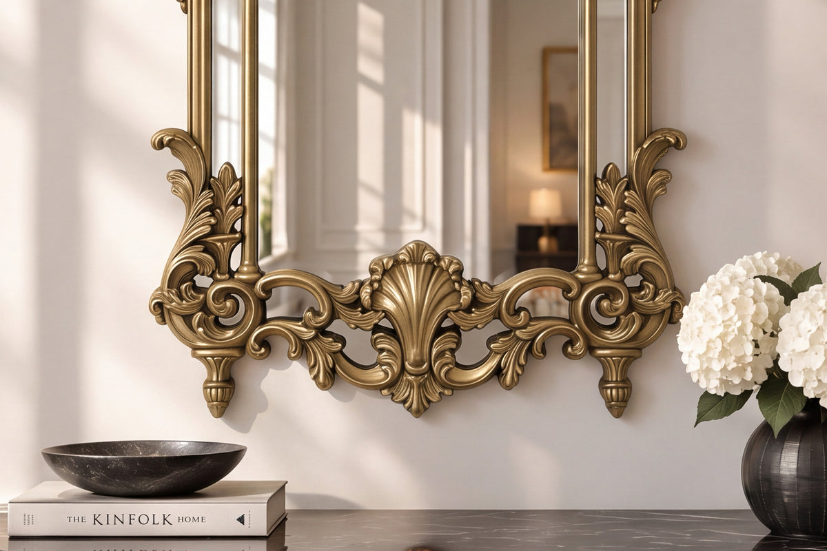Wall mirror OPULENT 150cm gold