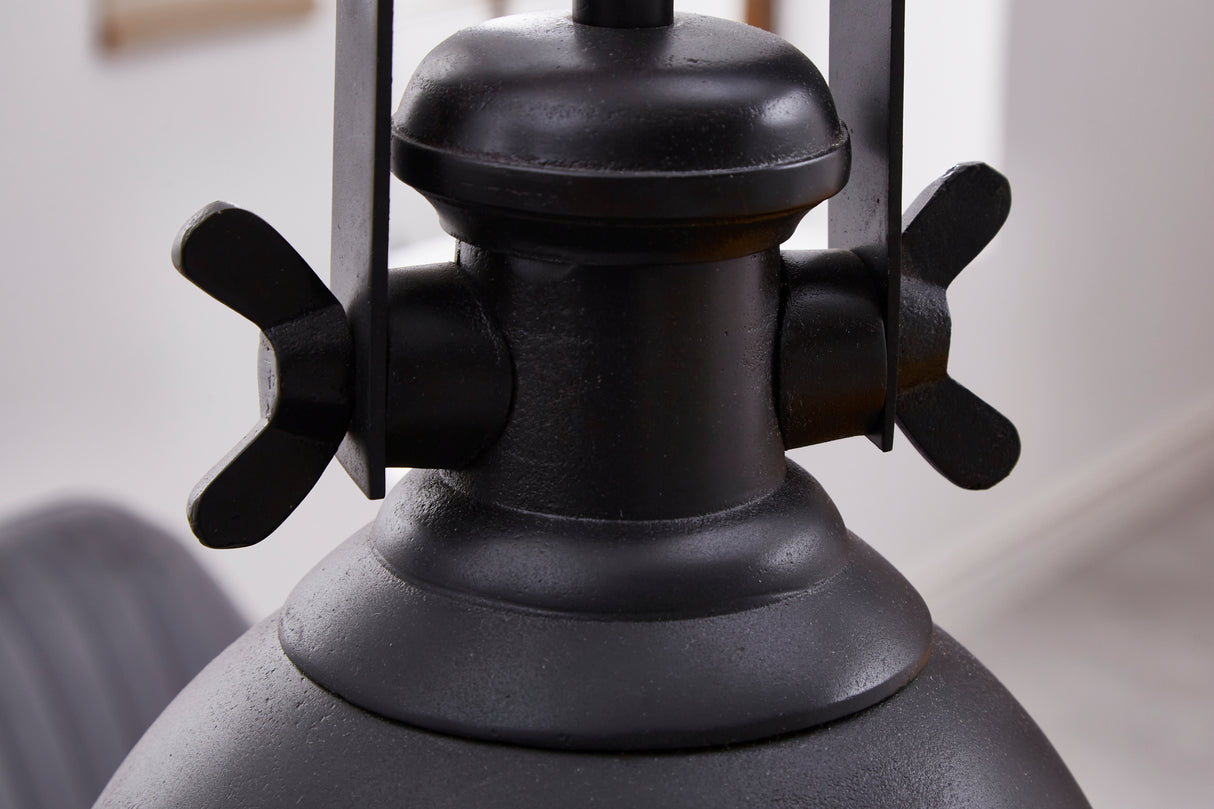 Lampe à suspension INDUSTRIAL en métal noir style industriel