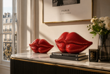 Dekoration DISCO LIP 45cm Mosaik rot