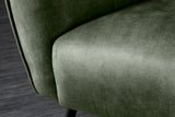 Wing chair AMSTERDAM velvet green