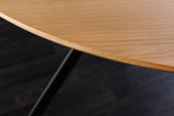 Esstisch ATELIER 120cm rund mit schwarzen Metallbeinen