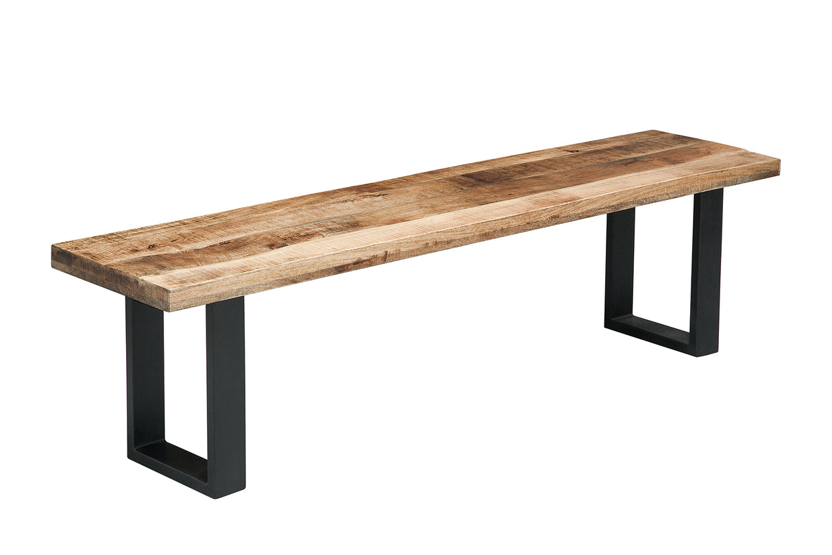 Bench IRON CRAFT 170cm mango natural industrial style