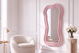 Wall mirror ALICE II 100cm pink