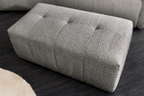 Sofa ROYAL 120cm Federkern Bouclé grau