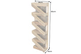 Wine rack MAKASSAR 80cm for 5 bottles recycled wood