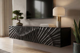 TV-Board SCORPION 160cm 3D hanging mango black