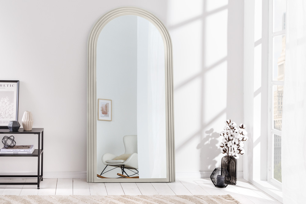 Wall mirror ART DECO 160cm white