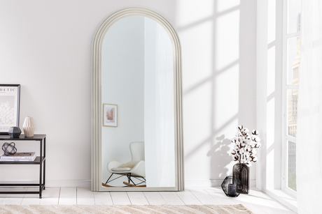 Wall mirror ART DECO 160cm white