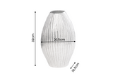 Decor Vase ELEGANCE 30cm with hammer stroke effect silver
