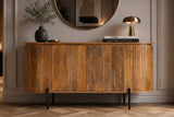 Sideboard GATSBY 160cm retro style mango wood natural