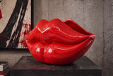 Glamour decoration vase LIP 40cm lips red