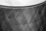 Sideboard REFLECTION 150cm 3D effekt antracite w/ ceramic marble top white