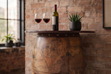 Wine shelf half SEVEN SEAS 80cm for 9 bottles pine wood