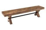 Bank GOLIATH 180cm Kiefernholz natur schwarz
