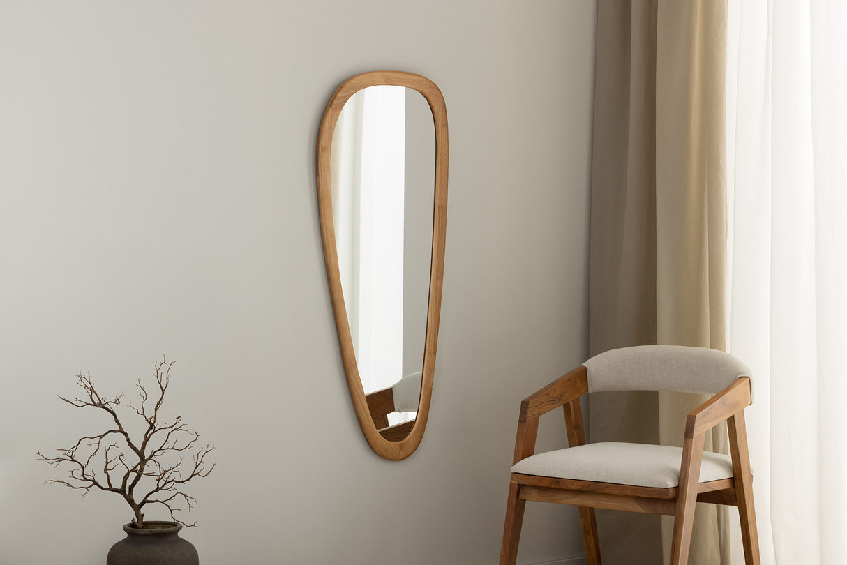 Wandspiegel ORGANIC 120 cm Massivholz Eichenholzoptik