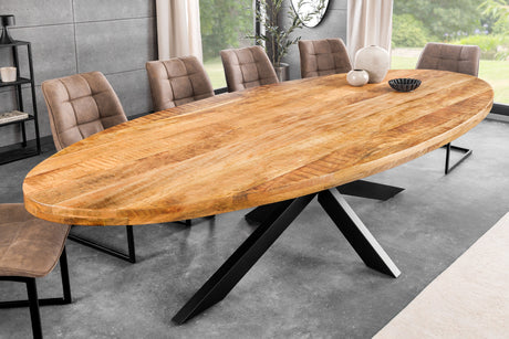 Dining table GALAXIE 240cm oval mango wood natural