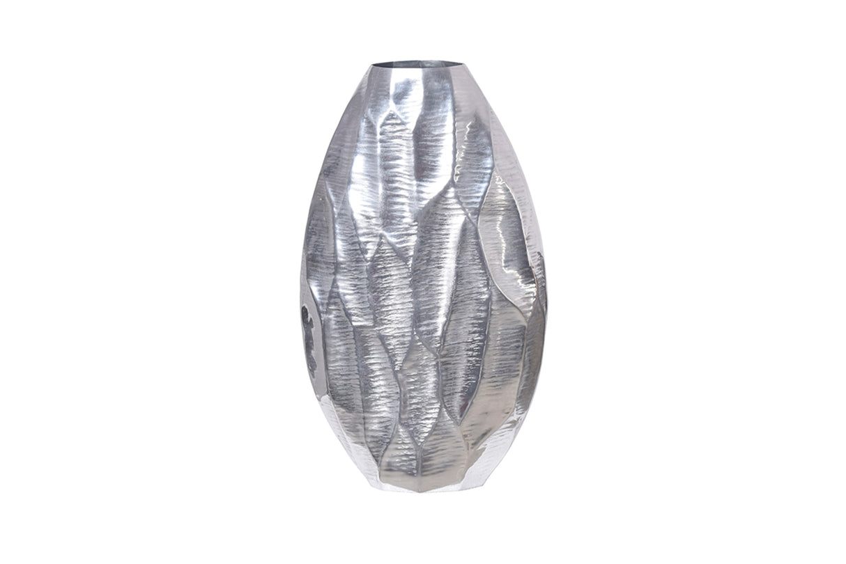 Vase ORGANIC ORIENT 45cm silver