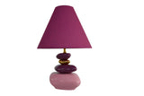 Tischleuchte STONES OF ECSTASY 60cm m/ verstellbarem Lampenschirm rotgold